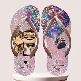 Chinelos Personalizados para Casamentos - UP Altas Aventuras