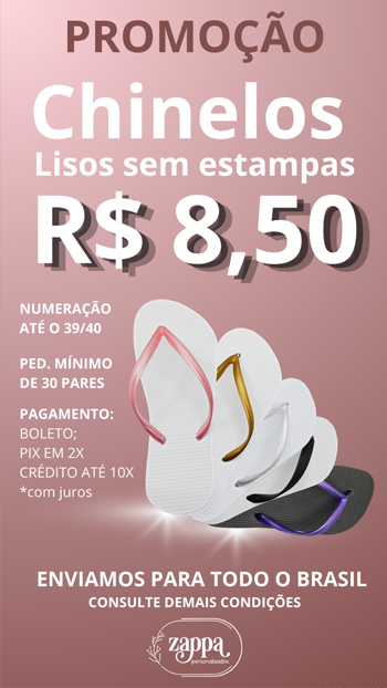 Chinelos lisos